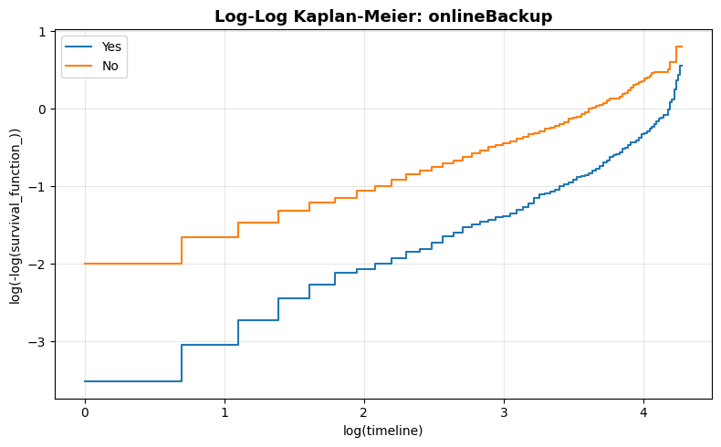 Log-Log KM — onlineBackup